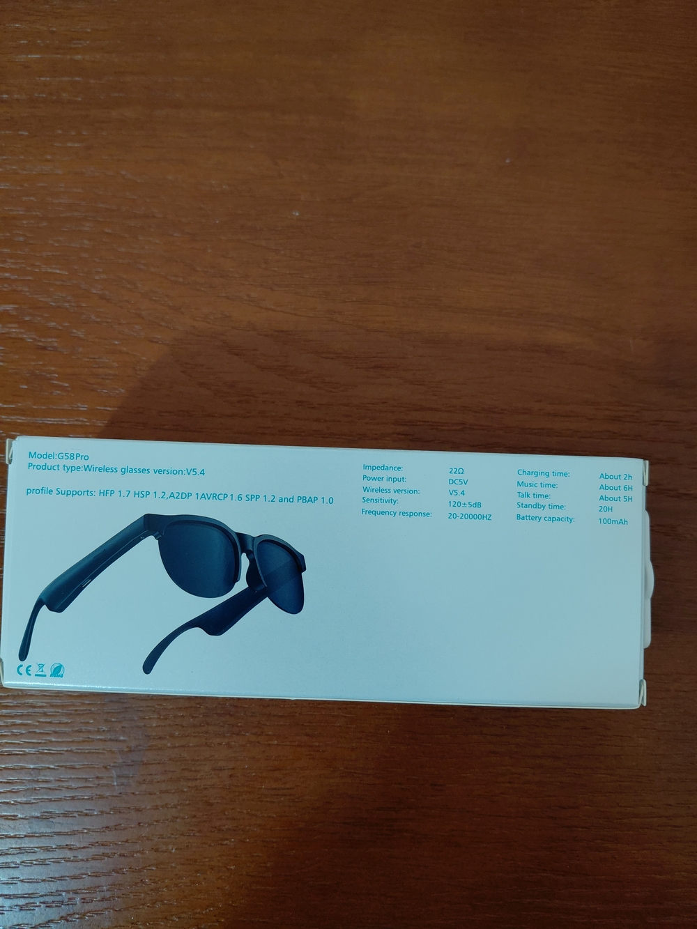 Smart Glasses GS8 Pro Wireless 5.4 Smart Audio Sunglasses - Black - Picture 2 of 4